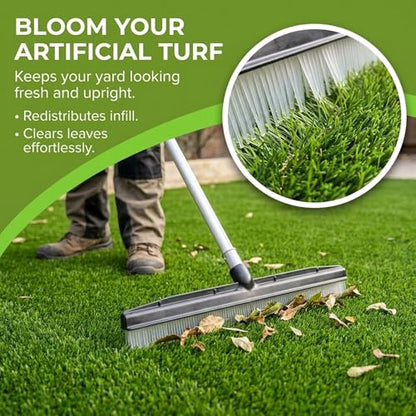 Room Groom Carpet Rake and Groomer with Telescoping 54 Inch Adjustable Handle, Portable Design, Carpet Brush Ideal for Pet Hair, Refreshing High Pile Carpets, Rugs, and Artificial Turf - style: Original