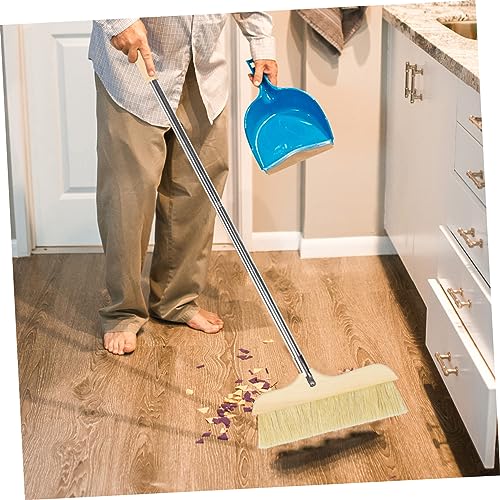 VALICLUD Long Handle Bristle Broom for Efficient Home Cleaning Soft Bristles for Pet Hair Dirt Removal Construction for Indoor Kitchen Use