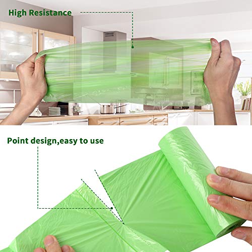 Biodegradable Trash Bags 4-6 Gallon, 100 Counts, Extra Thick Small Trash Bag Recycling Garbage Bags For Kitchen Bathroom Yard Office Wastebasket Car - size: 5 Gallon, 100 Count (Pack of 1)