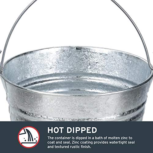 Behrens 1212 12-Quart Steel Pail - size: 12-Quart, style: Hot Dipped