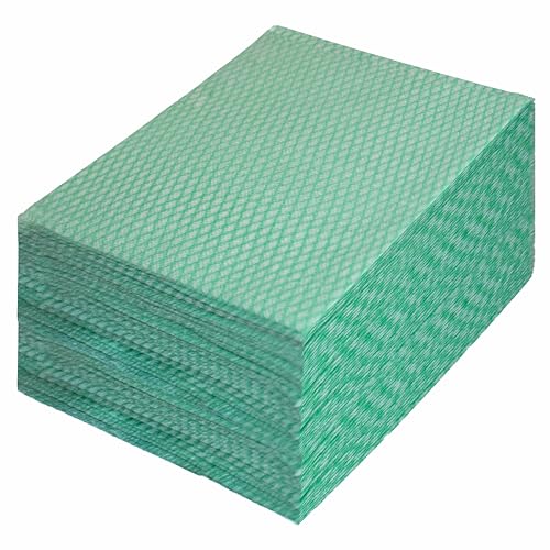 Reusable Kitchen Cleaning Cloths Dish Towels Dish Cloth Handi Wipe Reusable Cloths for Kitchen, Bathroom, Household Cleaning 100Pack Blue (Green 100 Pack) - color: Green 100 Pack