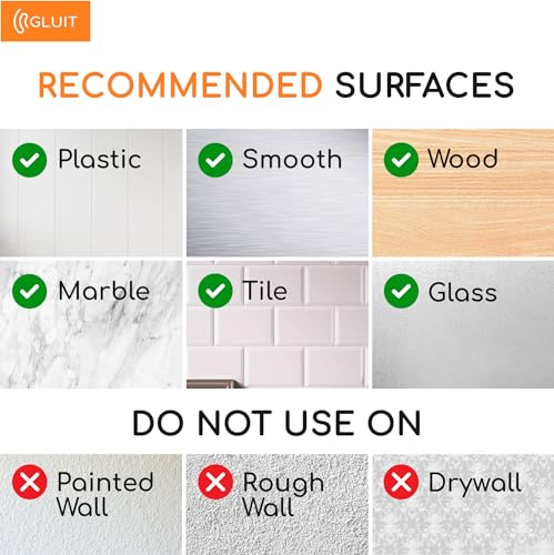 GLUIT Adhesive Large Wall Hooks for Hanging Heavy Duty 22 lbs Hooks for Walls No Drill, Towel Sticky Clear Hooks, Waterproof, Home, Bathroom, Kitchen, Office, and Outdoor 40 Pack - size: Large, 40 pcs