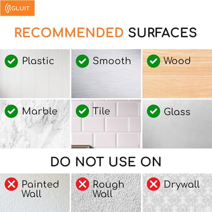 GLUIT Adhesive Large Wall Hooks for Hanging Heavy Duty 22 lbs Hooks for Walls No Drill, Towel Sticky Clear Hooks, Waterproof, Home, Bathroom, Kitchen, Office, and Outdoor, 18 Pack - size: Large, 18 pcs