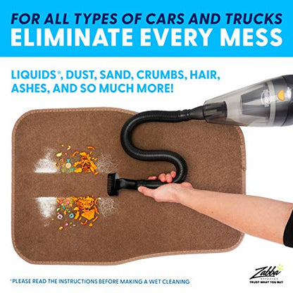 ThisWorx Car Vacuum Cleaner 2.0, Portable Handheld Mini Vacuums Cleaner W/ 16ft Cord, LED Light, Bag, & Attachments- Small Vac for RV, Boats, Travel, Car Accessories, Lightweight