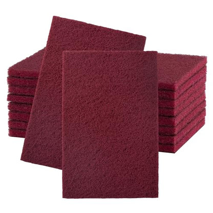 6" x 9" Maroon General Purpose Scuff Pads,10 Pack Abrasive Pads for Automotive Cleaning Surface Preparation,320 Grit,Scotch Abrasive Brite Pad - color: 320grit-Maroon