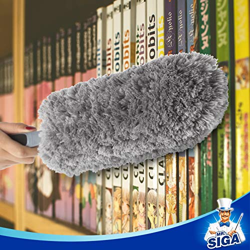 MR.SIGA Lint Free Microfiber Duster Refills, Washable Duster for Household Cleaning, 2 Pack