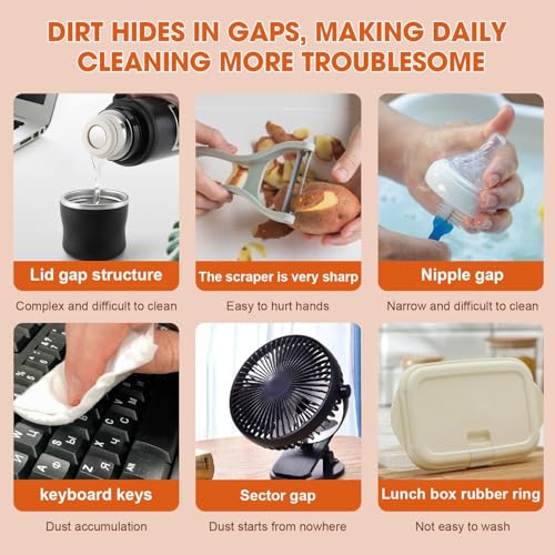 3 in 1 Cup Lid Cleaning Brush, Multifunctional Cleaning Brush Portable Cup Lid Cleaner for Bottle Gap Tight Spaces Cup, Portable Cup Lid Cleaner, 1 Pcs Blue - color: 1pcs Blue