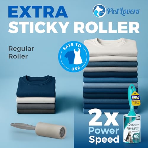 PetLovers Extra Sticky Lint Roller Ultimate Value Set 800 Sheets for Pet Hair Removal, Dog and Cat Lint Remover 8 Pack Green - size: 8 Pack Green Lint Roller