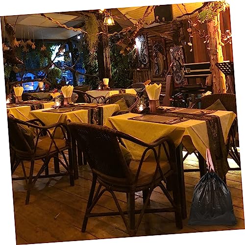 75Pcs Drawstring Trash Bags Heavy Duty Garbage Bags for Home Use Leakproof Extra Strong for Kitchen Bathroom Living Bedroom Cleanup