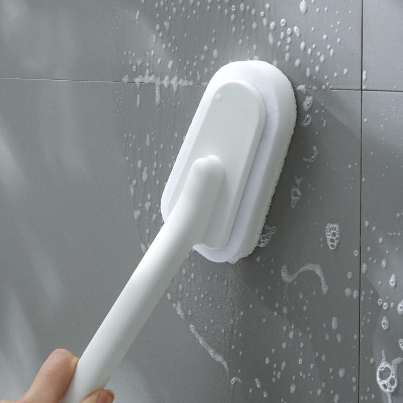 Long Handle Brush Sponge DIY Cleaning Sponge for Dishwashing Kitchen Toilet Bathroom Wash Cleaning Tool Accessory (Replaceable Sponge) - color: Replaceable Sponge