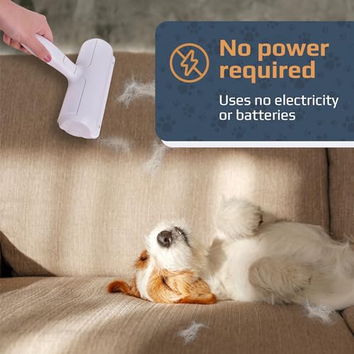 Pet Hair Remover | Cat & Dog Hair Remover for Furniture, Couch, Clothes, Carpet, Car | Portable Pet Hair Remover for Laundry Car Seats, Bedding | Reusable Lint Rollers for Pet Hair Removal Tool