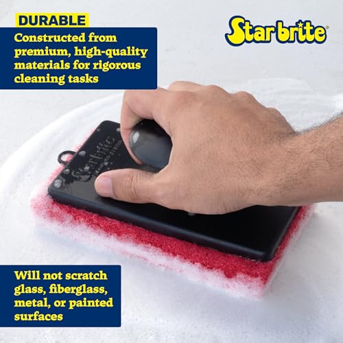 STAR BRITE Scrubber/Medium (Red) (040021P) (Pack of 6) - size: One Size (Pack of 6), style: Medium (Red)
