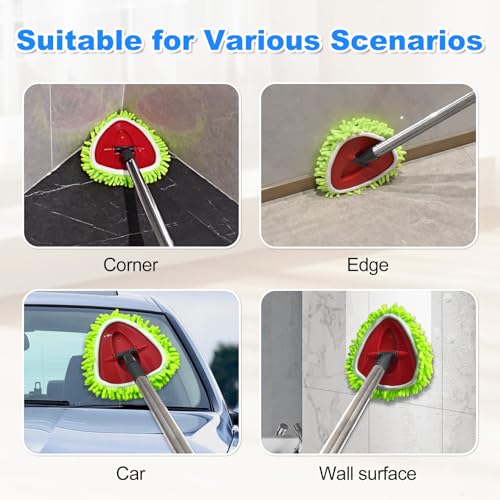 Spin Mop Replace Head, Base, Mop Replacement Head for O Cedar EasyWring 1 Tank System 4 Microfiber Refills, 1 Mop Head Base
