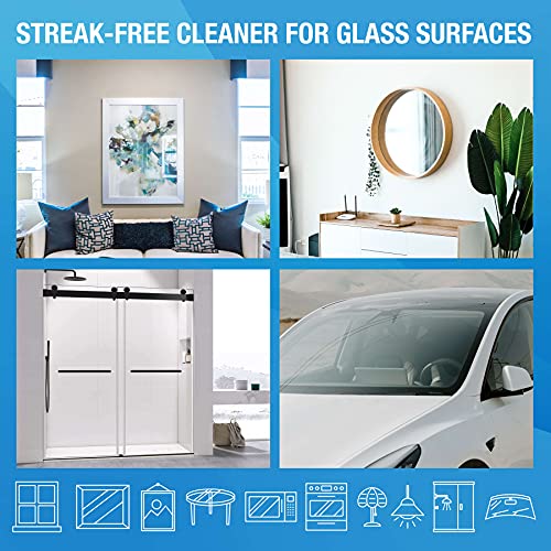 MiracleWipes for Glass, Disposable and Streak Free Cleaning Wipes for Mirrors, Windows, Kitchen, Home, and Auto- (60 Count (Pack of 1)) - size: 60 Count (Pack of 1)