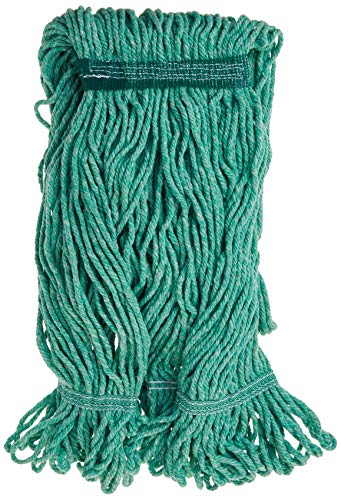 Genuine Joe MGR1BEA Med Blend Narrow Band Wet Mop, Green