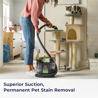 BISSELL® Little Green® Max Pet Portable Carpet and Upholstery Deep Cleaner, Car/Auto Detailer, with Self-Cleaning Tough Stain Tool and Pet Hair Removal Tool (3860) - style: Little Green Max Pet