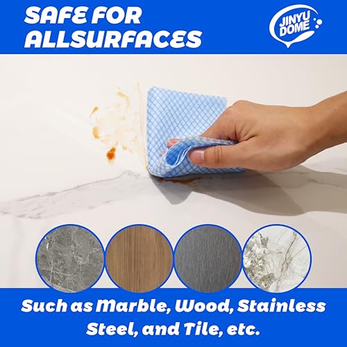 Disposable Kitchen Cleaning Cloths Dish Towels Dish Cloth Reusable Cloths for Kitchen, Bathroom, Household Cleaning (Blue 100 Pack) - color: Blue 100 Pack