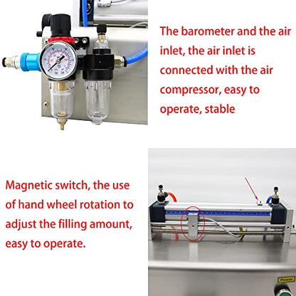 INTBUYING Automatic Paste Liquid Filling Machine for Shampoo Oil Water Perfume 30-300ml One Nozzle