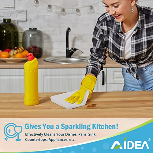 AIDEA Microfiber Cleaning Cloth White 50PK, Cleaning Rags, Microfiber Towels for Cars, Kitchen Towels Dusting Cloth, Wash Cloths, Dish Rags White, 11.5"x 11.5" - color: White
