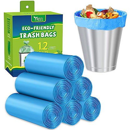 Small Trash Bags 1.2-Gallon: Small Garbage Bags for Bathroom Trash Bag Mini Trash Liners for Bathroom Bedroom Office (Blue, 150 Counts) - color: 1.2Gal-Blue-150pcs