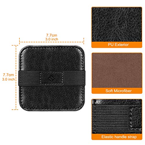 Fintie Screen Cleaning Pad, [4 Pack] Soft Cloth Wipes Screen Cleaner with Elastic Strap for iPad, iPhone, MacBook, Tablets, Laptop (Blossom) - color: Blossom