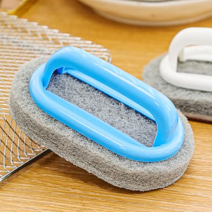 1 Piece Ergonomic Handle Cleaning Brush Reusable Kitchen Pan Pot Dishwashing Scouring Pad Brush Household Tableware Clean Tools 14 * 8.5cm