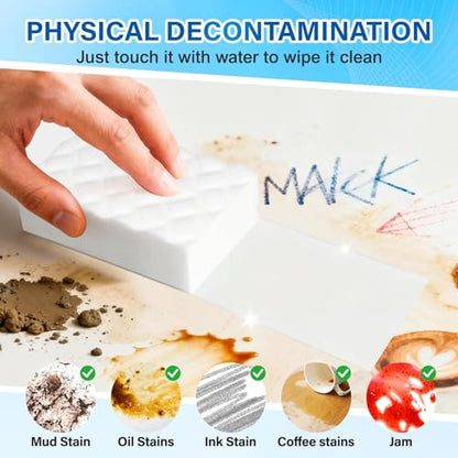 Magic Sponges Cleaning Eraser, 30 Pack 2X Density Stronger Melamine Sponge Foam Pads, Multi-Functional Household Cleaner Dish Sponge, Cleaning Supplies for Kitchen, Bathroom, Floor, Sink,Wall Cleaner - size: 30