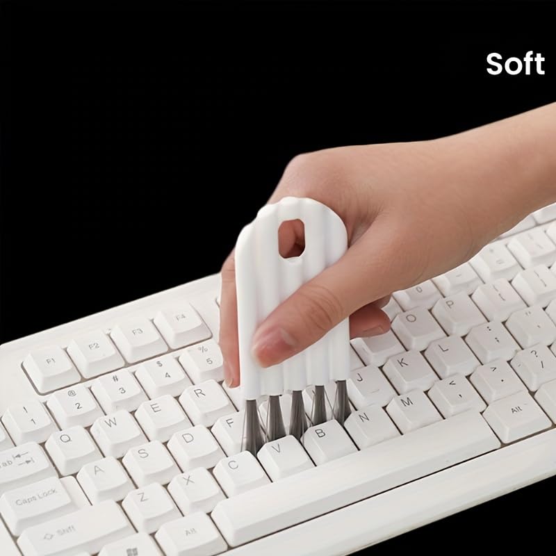 Multifunctional Computer Cleaning Kit with Soft Brush, Angle Gap Dust Collector, and Key Cap Cleaner for Keyboard, PC, Laptop, and Electronics (1pc) - color: 1pc