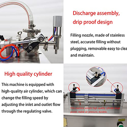 INTBUYING Automatic Paste Liquid Filling Machine for Shampoo Oil Water Perfume 30-300ml One Nozzle