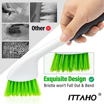 2 Pack Grout Cleaning Brush, Groove Gap Scrub Brush Set, All Purpose Indoor Outdoor Crevice Washing Tools for Window Track, Shower Door, Kitchen, Sink, Baseboard, Corner