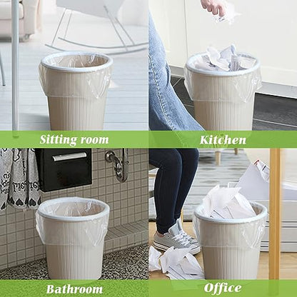 2.6 Gallon 220 Counts Small Trash Bags Garbage Bags by Teivio, Bathroom Trash Can Bin Liners, Small Plastic Bags for home office kitchen,fit 10 Liter, 2,2.5,3 Gal, Clear - size: 1 Count (Pack of 220)