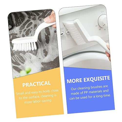 Ipetboom 5pcs Crevice Cleaning Brushes for Window Slots and Floor Gaps PP Handle Narrow Space Scrubbers for Countertop and Groove Cleaning Comfortable Grip Household Tool