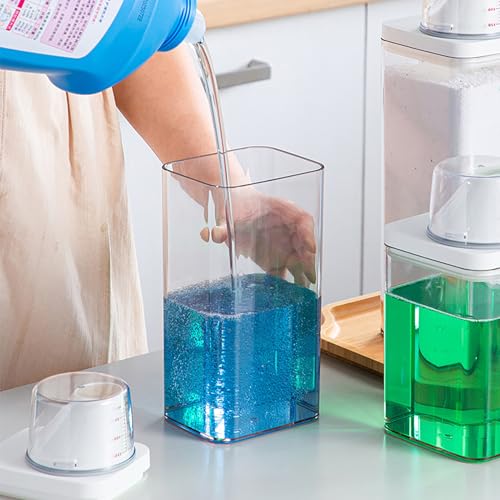 Multi-Purpose Liquid Dispenser - Spill-Proof Silicone Seal for Fabric Softener, Dish Soap & Laundry Storage (S) - color: S