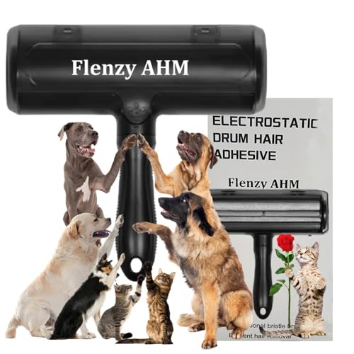 Pet Hair Remover Tool, Reusable Lint Roller Brush for Cat and Dog Hair and Fur Remover from Sofa, Couch, Furniture, Carpet, Bedding, Clothes and Car Seat. Waterproof, Portable and Easy to Clean-Black - color: Black
