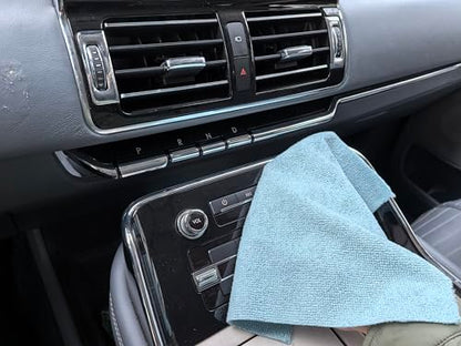 HOPESHINE Microfiber Cleaning Cloth Roll 50-Pack Reusable Paper Towels Washable for Cars Care Wash Supplies Kitchen Dish Rags House Window Cleaning Cloths Lint Free Tear Away Ultra Absorbent (Blue) - color: Blue