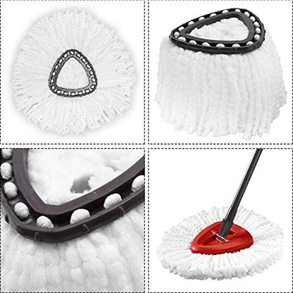 10 Pack Mop Head Replacement for O-Ceda EasyWrin Spin Mop, Ailengy 100% Microfiber Mop Refills Spin Mop Replace Heads for ocedar Mop Easy House Cleaning and Floor Mopping - size: 10 Pack