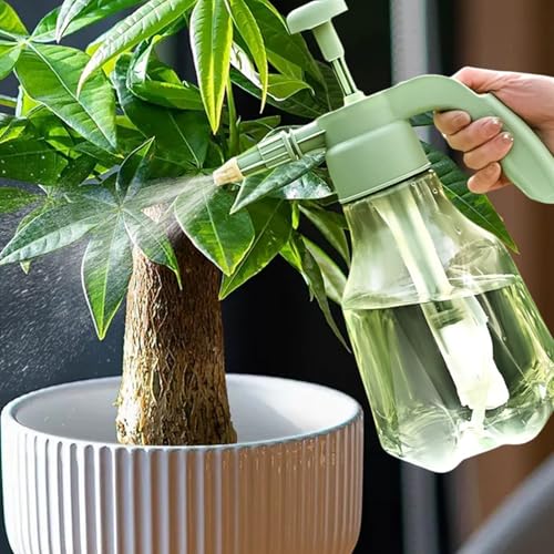 51oz Handheld Garden Pump Sprayer, Large Capacity Pressure Sprayer with Adjustable Nozzle, Leakproof Hand Atomizer, Water Spray Bottle for Home Cleaning Garden Car Detailing & Washing (Yellow) - color: Yellow