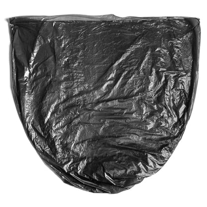 Aluf Plastics High Density Trash Bags, 10 Gallon, 4000 Count, 6 Micron (eq), 24" x 24", Black, for Bathroom, Office, Industrial, Commercial, Janitorial, Municipal, Recycling - color: Black, style: 7-10 Gal, 6 Micron Equiv, 4,000 Count