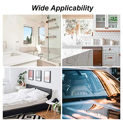 3 Pack Rubber Glass Shower Door Squeegee with 3 Shower Hooks, Multifunctional Squeegee Tool - color: Multib