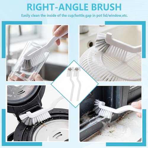 15PCS Crevice Cleaning Brush Grout Brush, Straw Cleaner Brush, Hard Bristle Cleaning Supplies for Bathroom, Kitchen, Window Sill, Tile Corners & Household Deep Cleaning