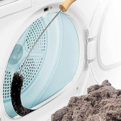 Crevice Cleaning Brush Set,Dryer Vent Trap Cleaner Kit,Flexible lint Remover, Long Coil Brush for Refrigerator Bathroom Kitchens Window Track (1pc)
