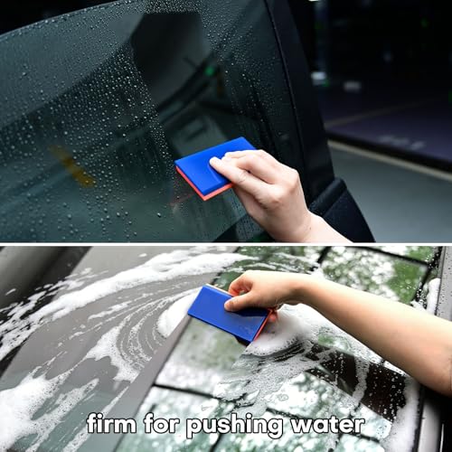NEWISHTOOL 2 Pack Rubber Squeegee (5-Inch Replacement Blade, No Handle) | Window Tint Squeegee for Water Removal, Windshield Rear Back Glass Cleaning, PPF Installing and Window Film Application - size: 5-Inch Replacement Blade, No Handle