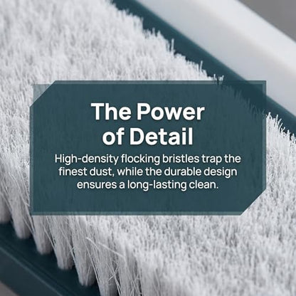 2Pack Window Cleaning Brush Screens and Glass Wet and Dry 2 in 1 Versatile Tool White-Green - color: White-green