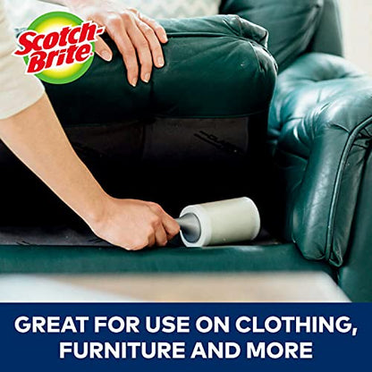 Scotch-Brite 50% Stickier Lint Roller Works Great On Pet Hair 6 Rollers 48 Sheets per Roller 288 Sheets Total (Packaging may vary) - size: 6 Rollers, style: 288 Sheets