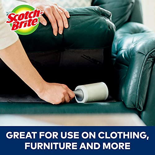 Scotch-Brite 50% Stickier Lint Roller Works Great On Pet Hair 6 Rollers 48 Sheets per Roller 288 Sheets Total (Packaging may vary) - size: 6 Rollers