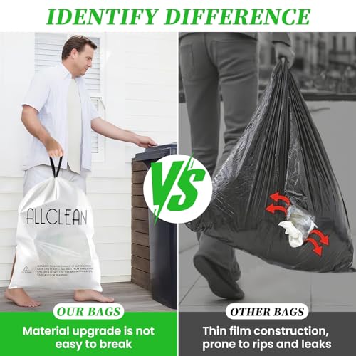 Trash Bags 15 Gallon Tall Kitchen Drawstring Garbage Bags,Fit 13-15 Gal Bins,Extra Strong&Leak-Proof,Unscented&Recyclable Trash Can Liners for Home Office Industrial Bathroom Garden Lawn - style: 13-15 Gallon-White