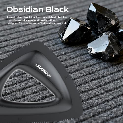 Pet Hair Remover for Car and Home - Multi-Surface Fur Removal Tool for Car Interiors, Furniture, Couch, Carpet, and Bedding | Portable and Effective Cat & Dog Hair Remover(Obsidian Black)