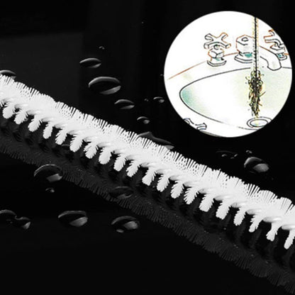 Sink Drain Overflow Cleaning Brush, Bendable Long Pipe Cleaners, Household Sewer Hair Catcher Cleaning Tools