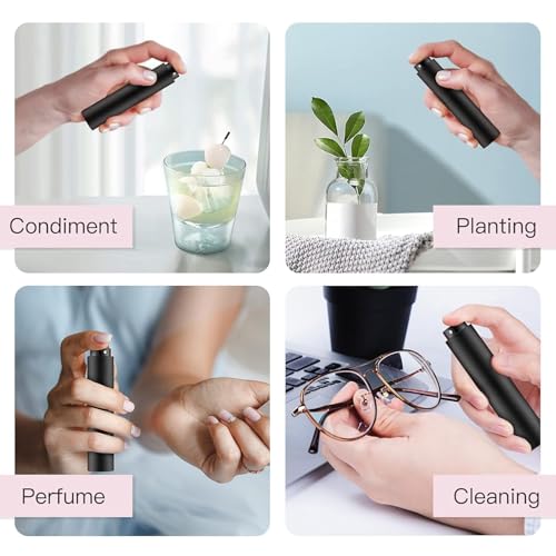 Tekson 10ml Travel Perfume Atomizer Refillable, Mini Cologne Spray Bottle Empty, Small Coffee Spray Bottle (Red) - color: Red
