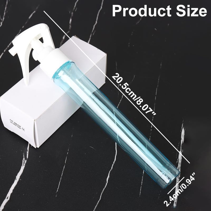 Spray Bottle For Hair, Ultra Fine Mist Leakproof Reusable Water Mister, Continuous Mister Spray Bottle for Hairstyling, Skin Care, Cleaning and Plants, Durable Portable Design(Blue, 50ml)